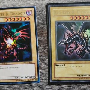 2 Red Eyes B. Dragon-Vintage Red Eyes Black Dragon LIMITED EDITION SECRET RARE